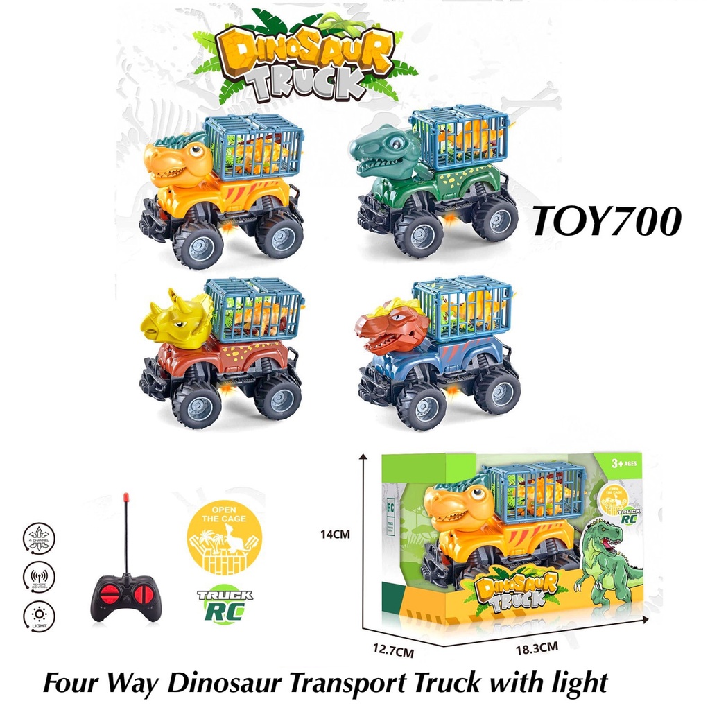 Four Way Dinausaur Transport Truck with Light