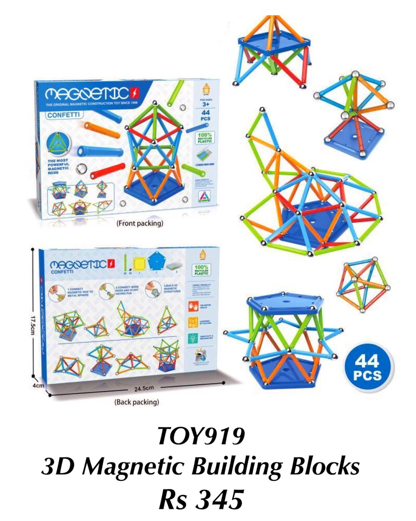 3D Magnetic Building Blocks
