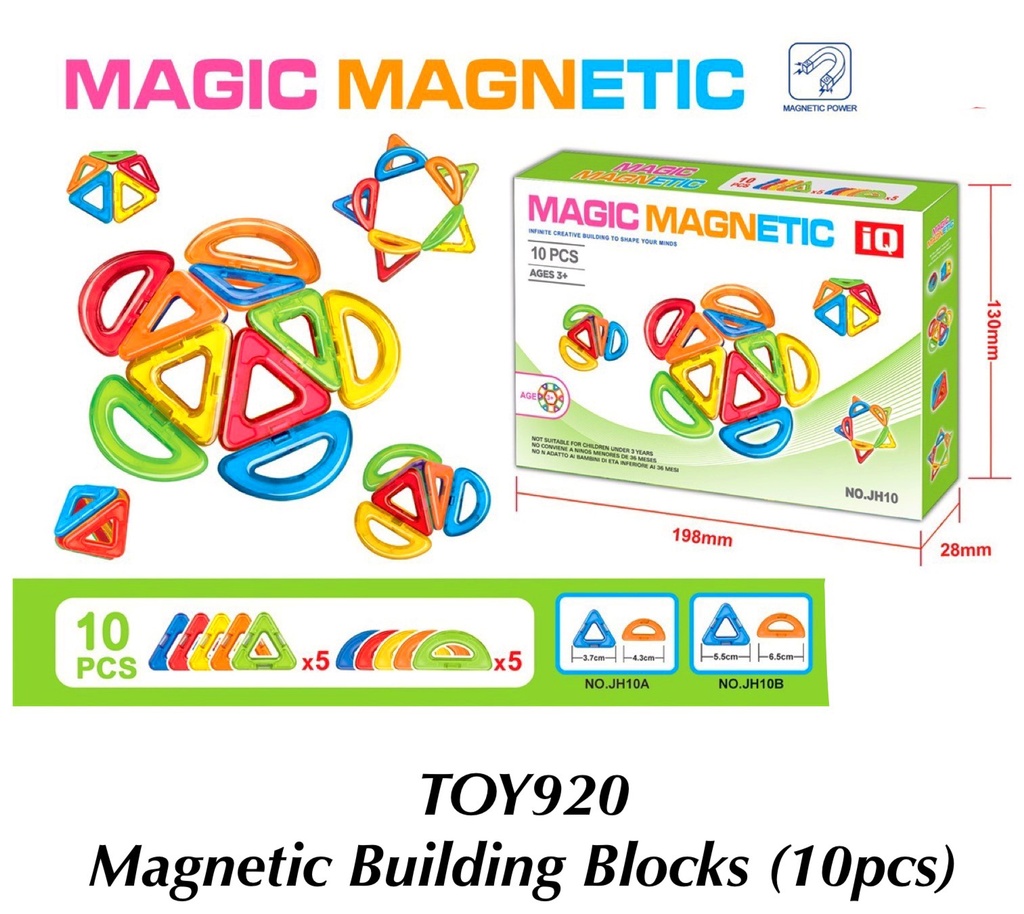 Magnetic Building Blocks (10pcs)