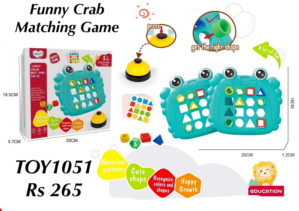 Funny Crab Matching Game