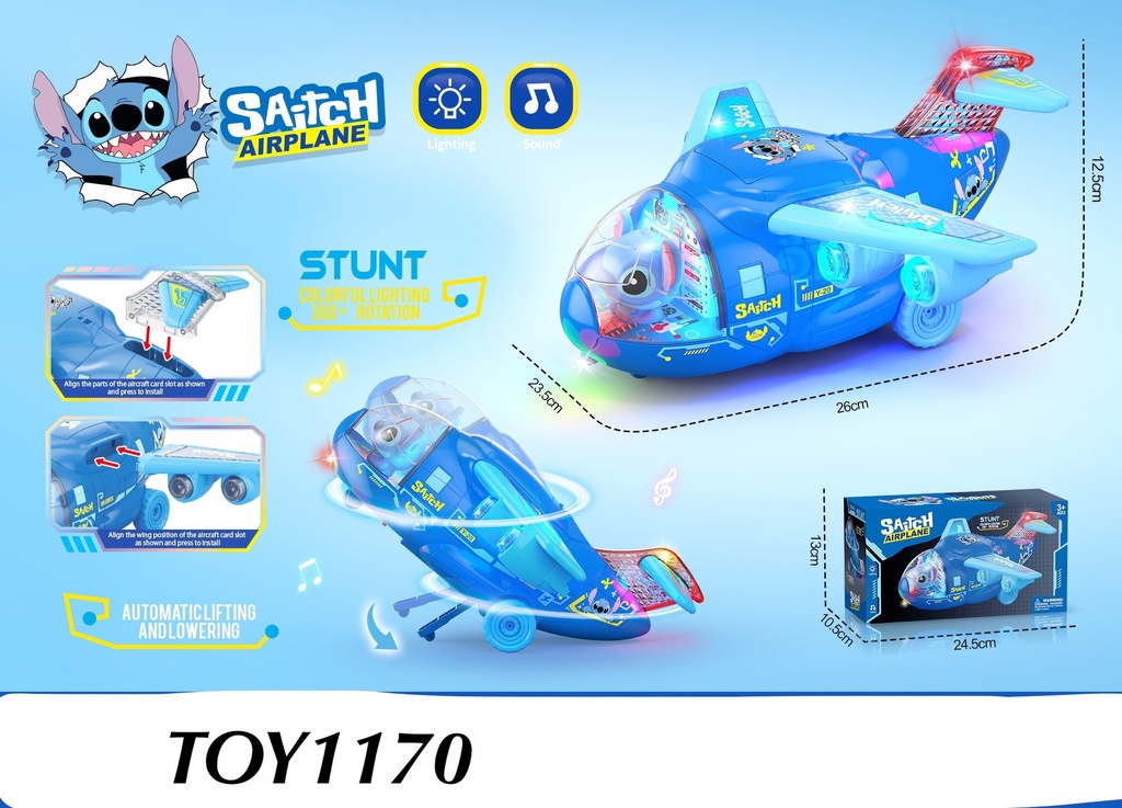 Stitch Airplane Toy