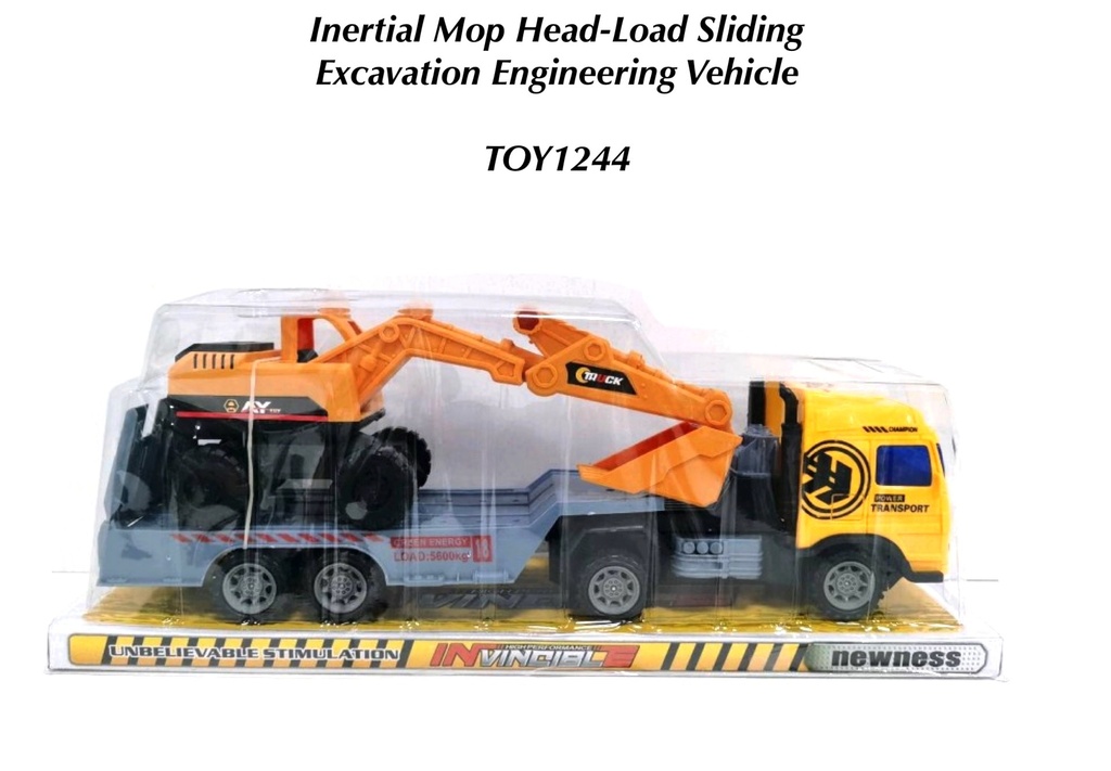 Inertial Mop Head-Load Sliding Excavation Engineering Vehicle