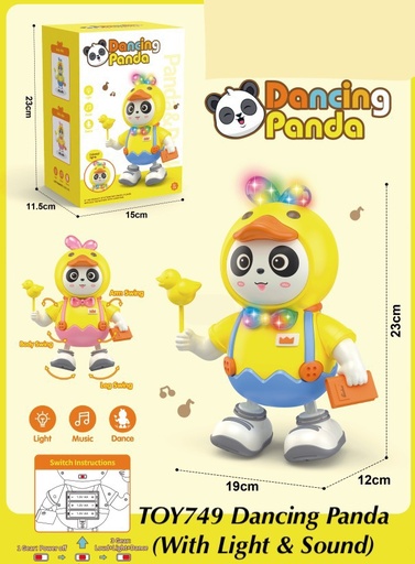 [TOY749] Dancing Panda With Light & Sound