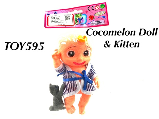 [TOY595] Cocomelon Doll & Kitten