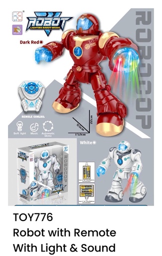 [TOY776] Robot With Remote- Light & Sound