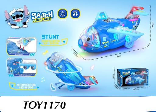 [TOY1170(OCT25C1)] Stitch Airplane Toy