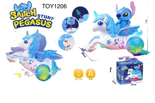 [TOY1206(OCT25C2)] Stitch Stunt Pegasus with Light & Music