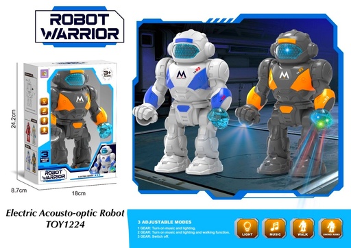 [TOY1224(OCT25C2)] Electric Acousto-Optic Robot 