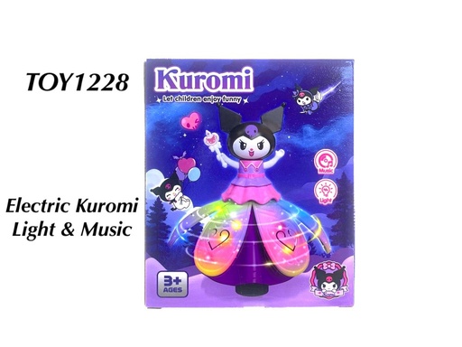 [TOY1228(OCT25C2)] Electric Kuromi With Light & Music