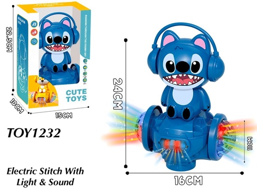 [TOY1232(OCT25C2)] Stitch With Headphone- Light & Music