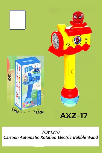 [TOY1270(OCT25C2)] Cartoon Automatic Rotation Electric Bubble Wand